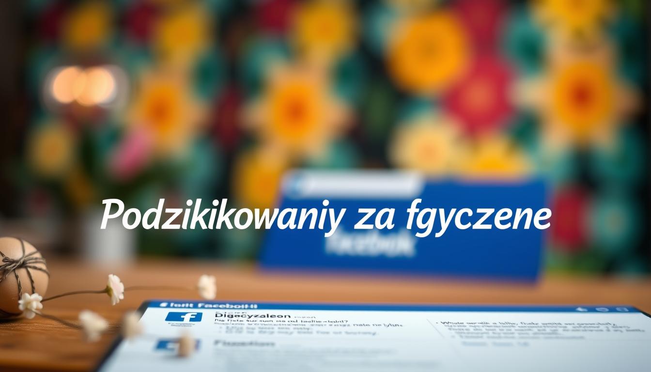 Podziękowania za życzenia na facebooku