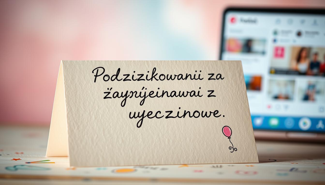 Podziękowania za życzenia urodzinowe na fb