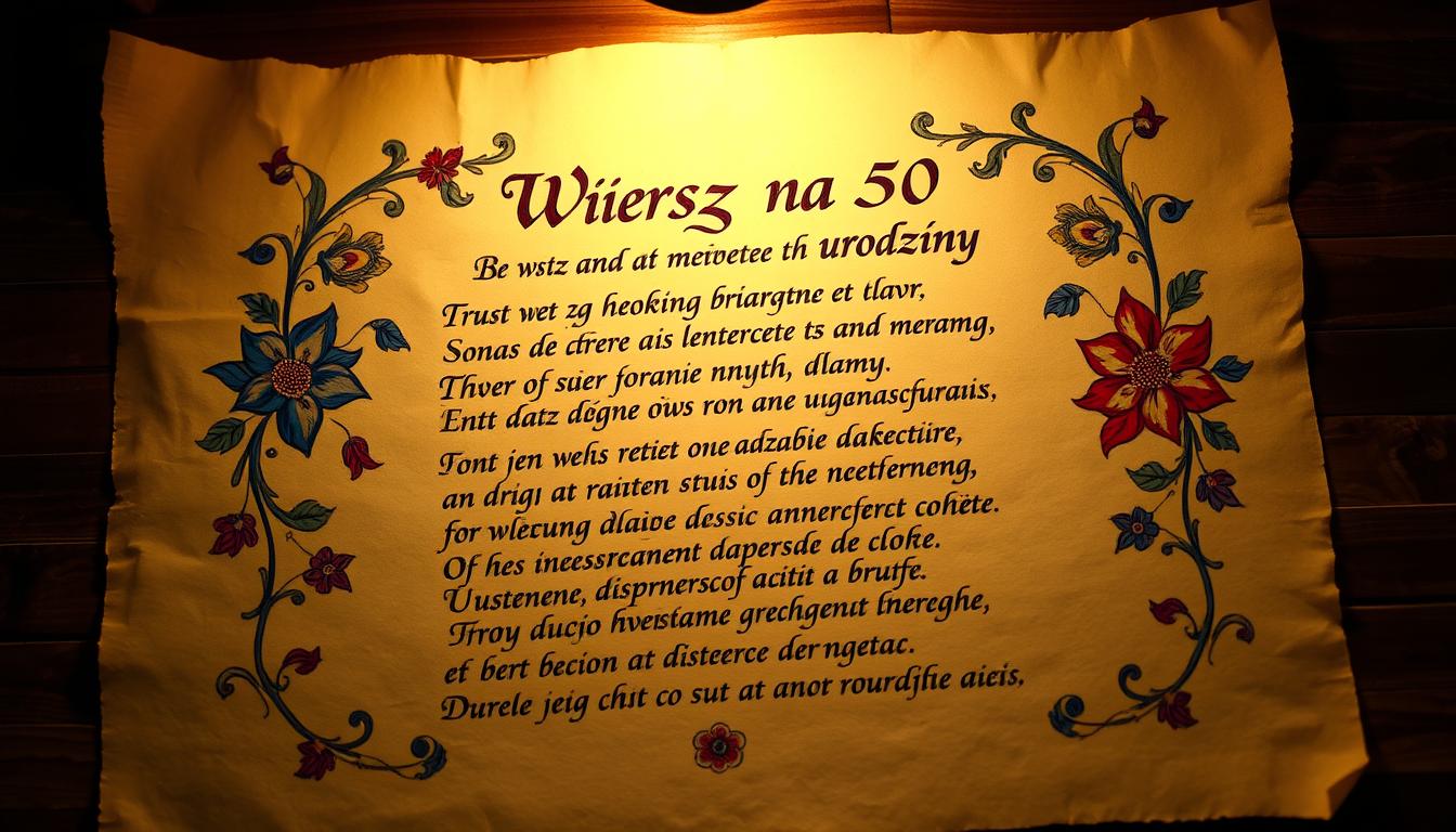 Wiersz na 50 urodziny