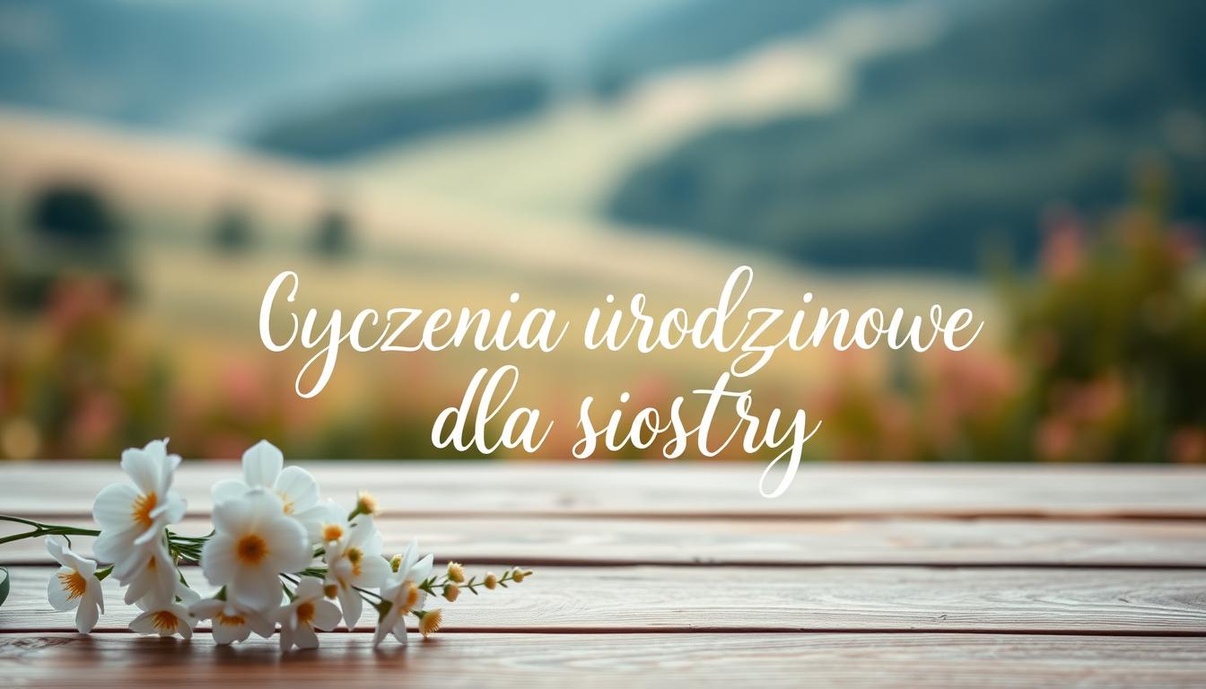 Wzruszające życzenia urodzinowe dla siostry