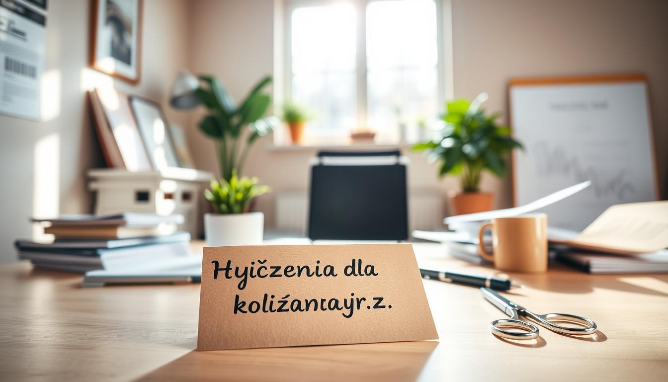 Życzenia dla koleżanki z pracy