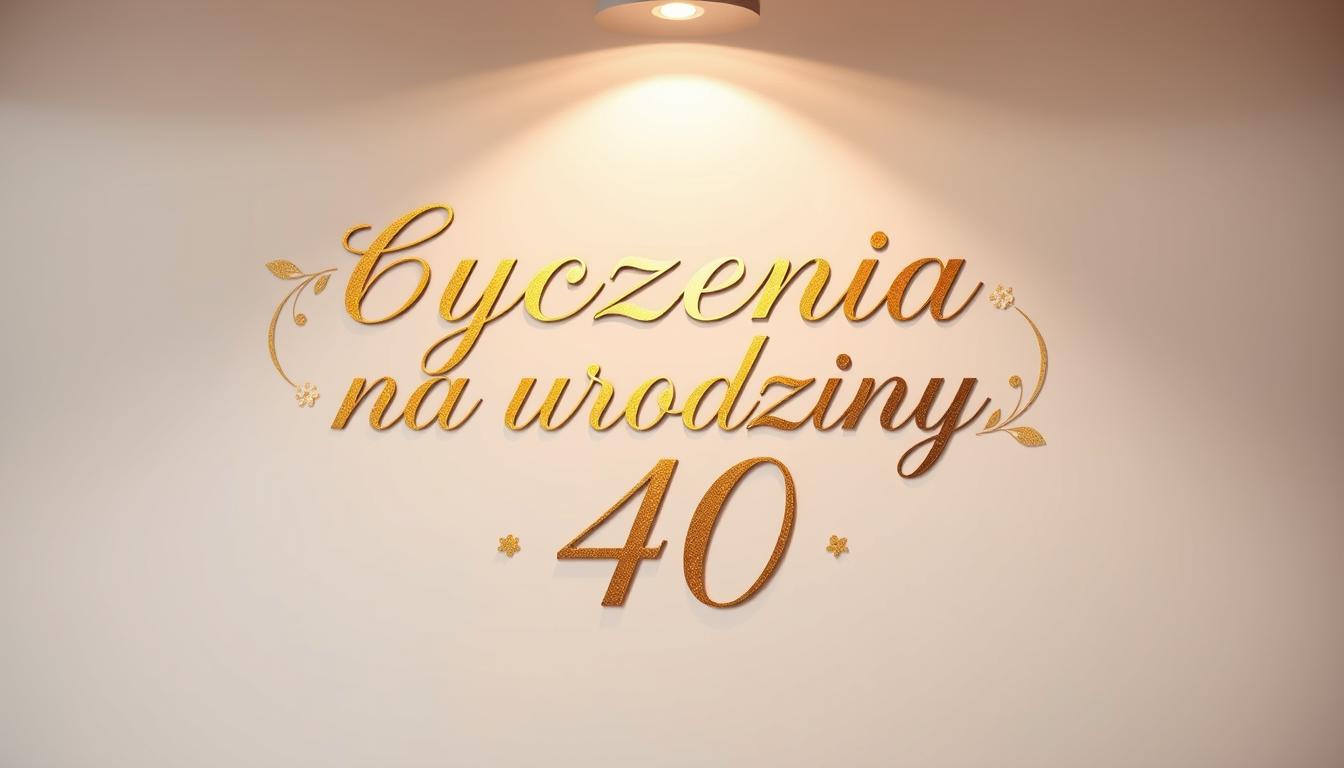 Życzenia na urodziny 40