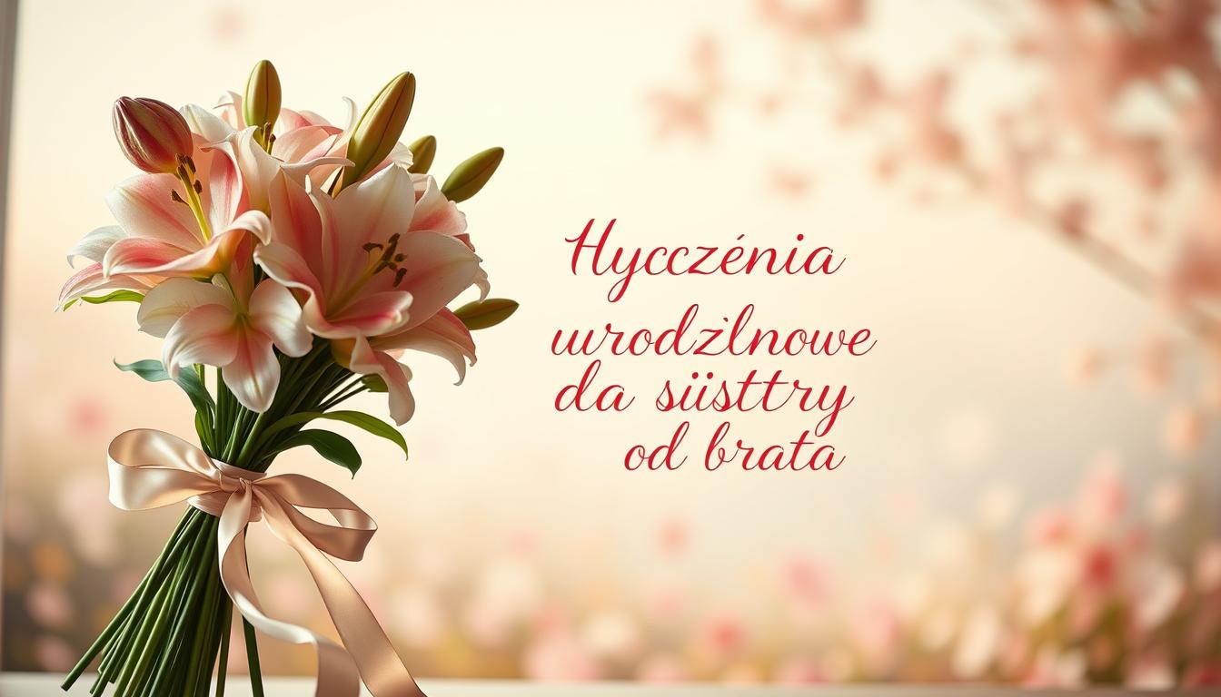 Życzenia urodzinowe dla siostry od brata